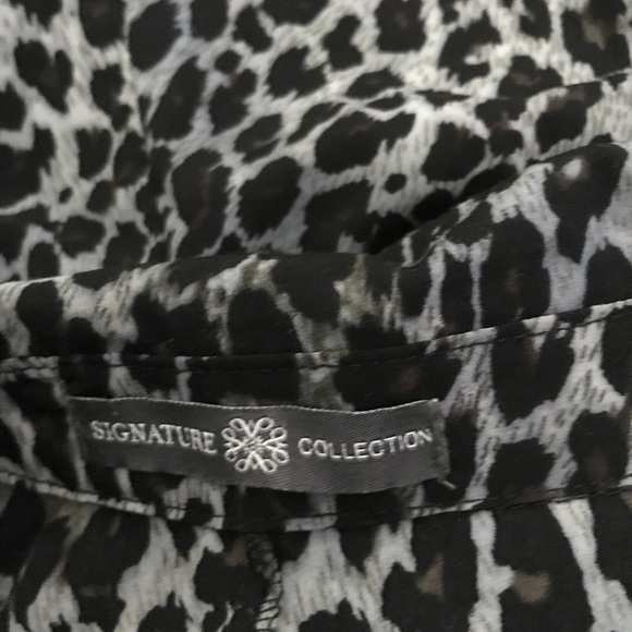 Signature Collection sleeveless leopard🐆print Top - Picture 3 of 5